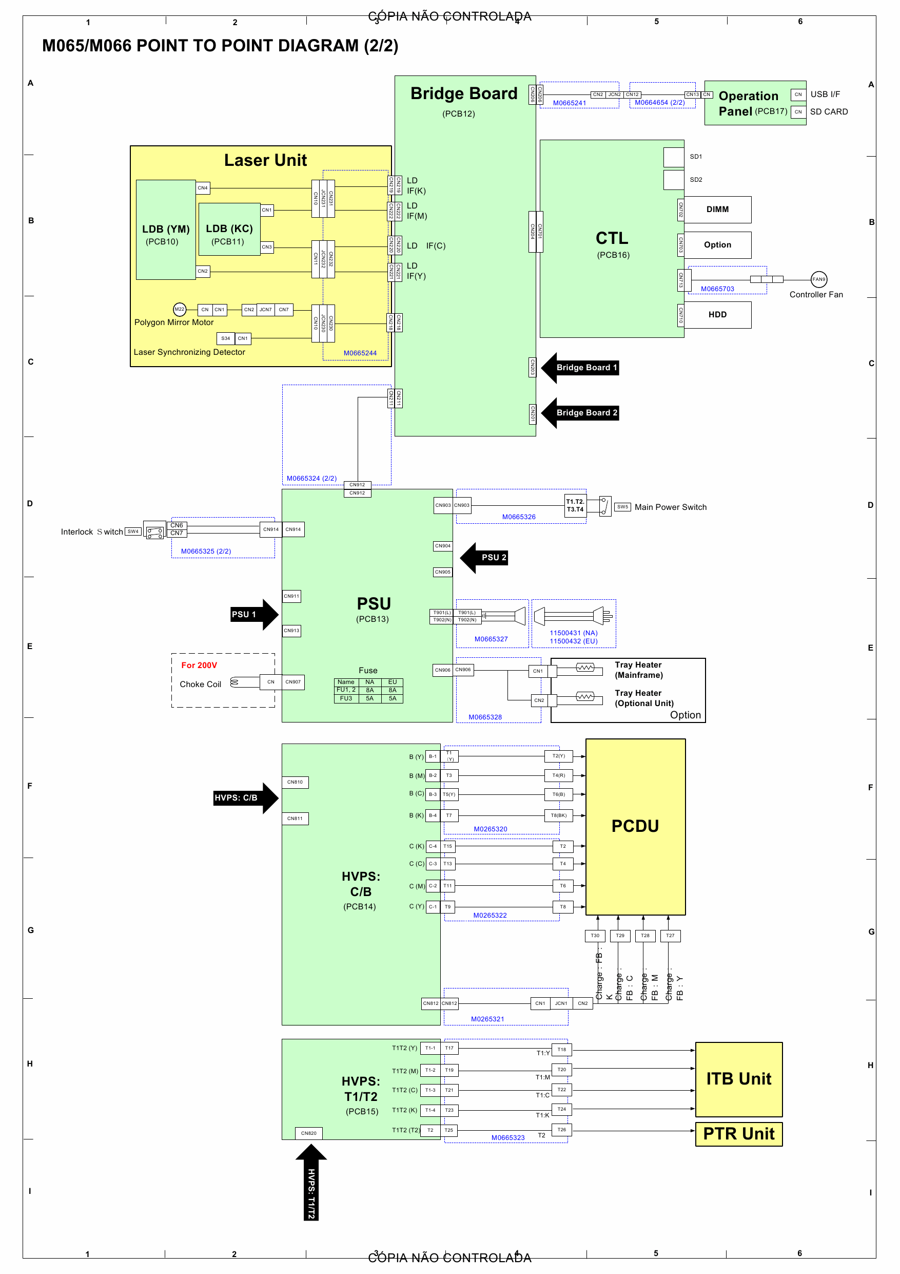 RICOH Aficio SP-C430DN C431DN M065 M066 Circuit Diagram-2